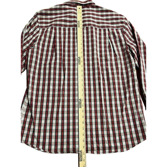 Nick Graham Everywhere Stretch Modern Fit Red,White Plaid Polka Dot Flip Cuff XL - Picture 7 of 8